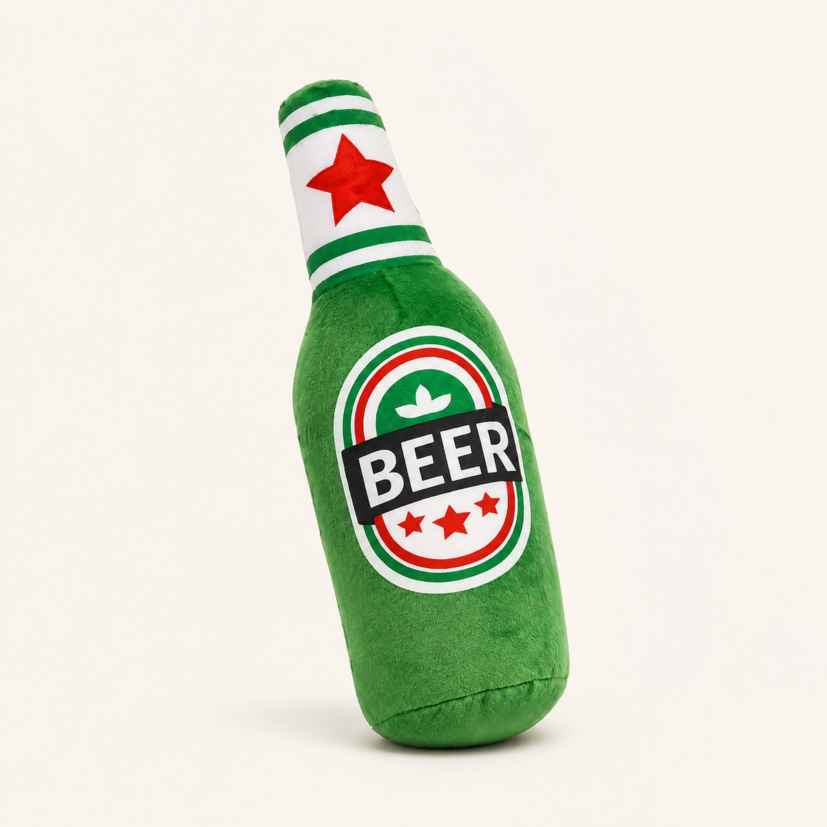 Beer Bottle Squeaky Dog Toy — Single or 3-Pack
