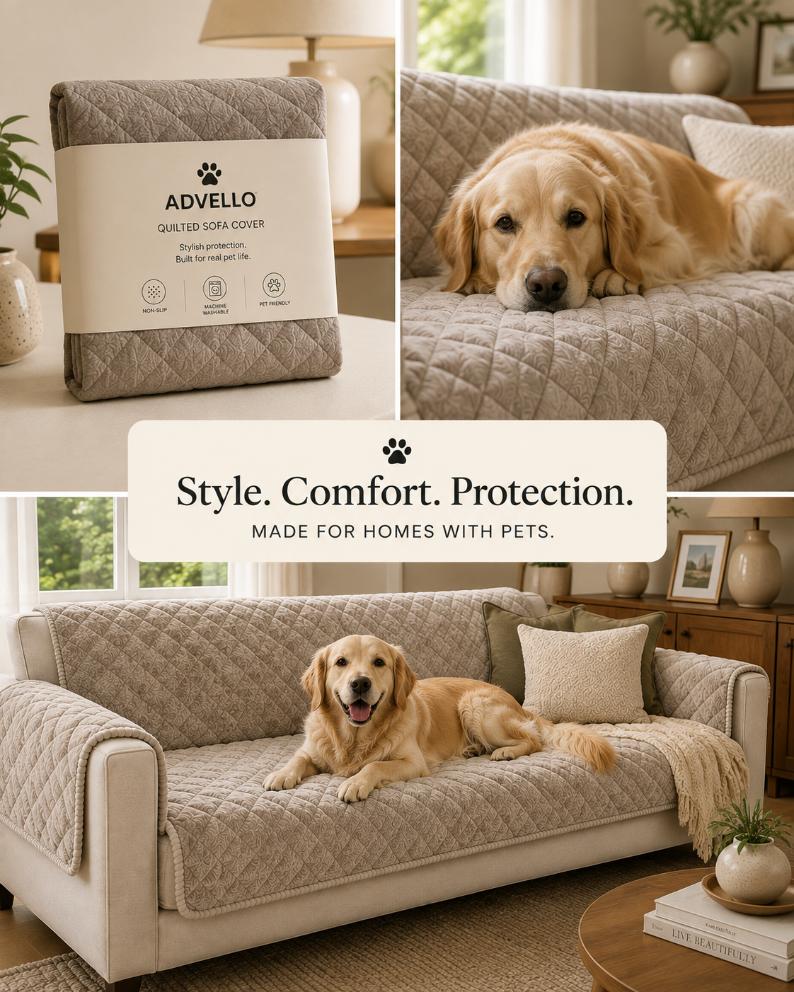Plush Sofa Cover
