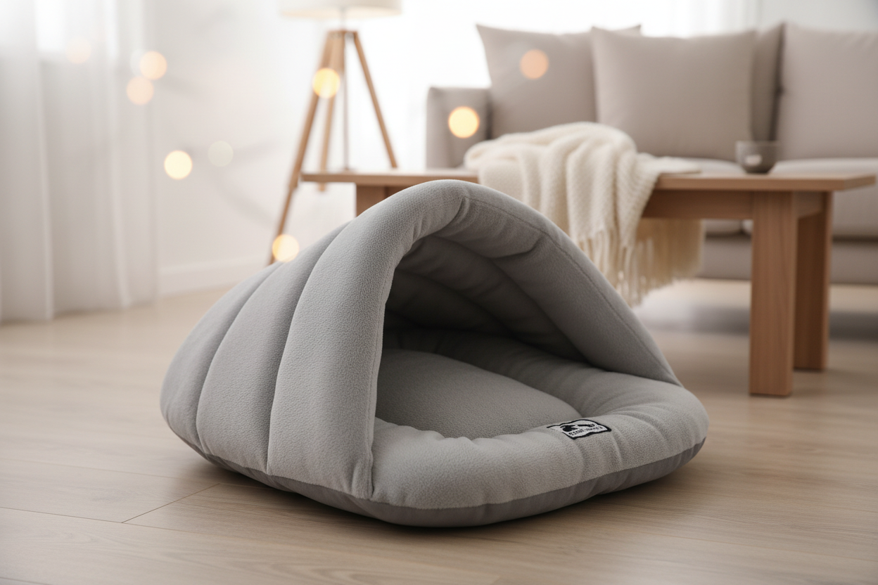Light Grey Cave Bed - Product
