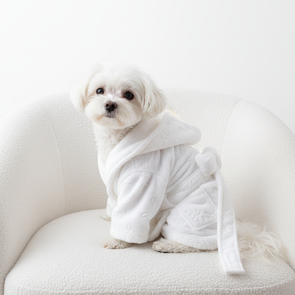 Robe - Maltese White