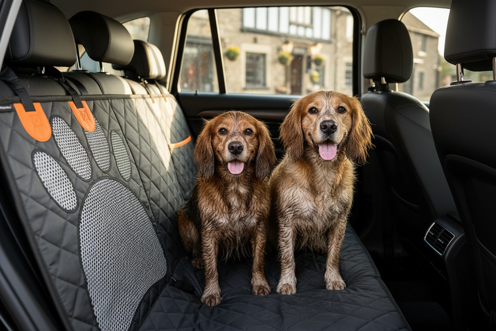 Two Muddy Spaniels